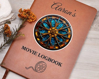 Personalized Journal For Movie Logbook For Movie Buff Gift For Theater Lover Gifts For Birthday Present For Film Lover Custom Notebook