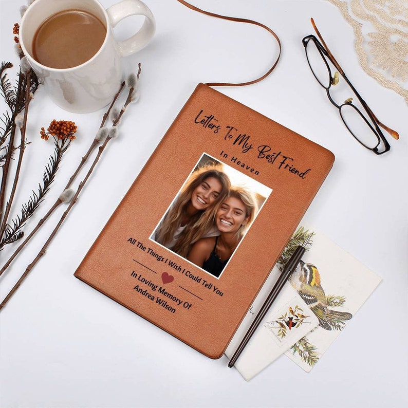 Letters To My Best Friend In Heaven Journal For Best Friend Memorial Gift Personalized Grief Journal For Loss Of Best Friend Notebook Gifts
