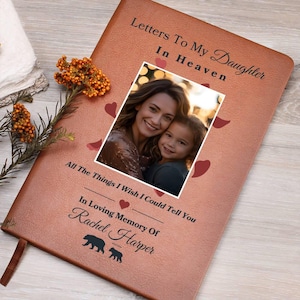 Cartas a mi hija Diario conmemorativo personalizado Regalo por la pérdida de una hija Regalo para mamá/papá Para hija en el cielo Recuerdo para mamá Regalos