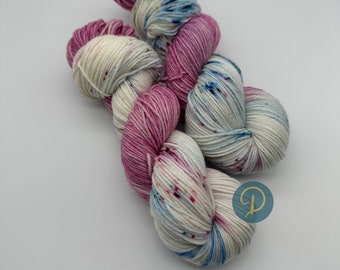 Handgefärbte Sockenwolle, 6-fach Wolle, extrafein Merino, je 150g, Nr. 9B