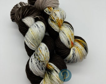 Handgefärbte Sockenwolle, 6-fach Wolle, extrafein Merino, je 150g, Nr. 628