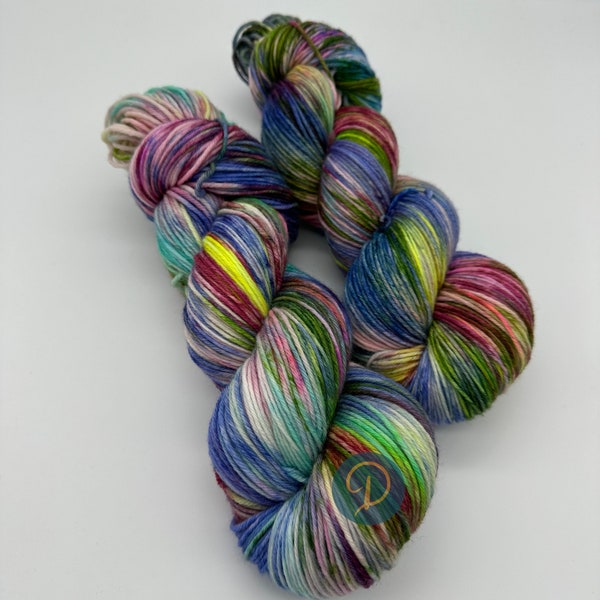 Handgefärbte Sockenwolle, 6-fach Wolle, extrafein Merino, je 150g, Nr. 618