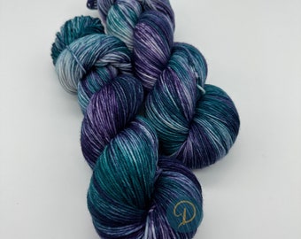 Handgefärbte Sockenwolle, 6-fach Wolle, extrafein Merino, je 150g, Nr. 624