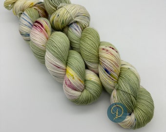 Handgefärbte Sockenwolle, 4-fach Wolle, extrafein Merino, je 100g, Nr. 16