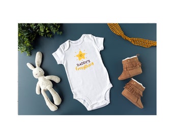 Daddy's Everything Onesie, Baby Fine Jersey Bodysuit, Cute Baby Clothes, Star Onesie, Father's Day Gift