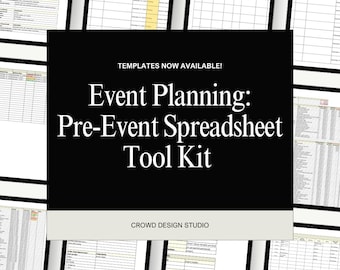 Event Planning Spreadsheet: Budget, Timeline, Vendor Tracker (Excel Template)