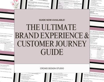 Brand Experience & Customer Journey Guide | Small Business Branding Workbook | Customer Mapping | Packaging + Unboxing | 30-Page PDF