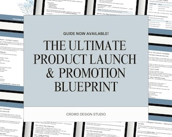 Product Launch Blueprint for Your Side Hustle Or Etsy Shop | Step-by-Step Launch Plan, Promotion Strategy, Content & Email Templates (PDF)