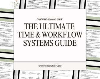 Time & Workflow Systems for Creatives + Makers | Productivity and Planning Guide for Small Business Owners