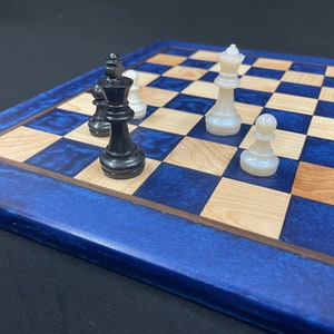 Epoxy and Maple wood Chess board