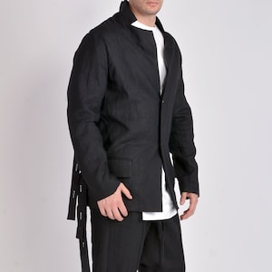 Linen Blazer Men, Extravagant Mens jacket , Long Sleeves Men’s Blazer, Linen blazer for men , Summer blazer for men , Designer Blazer,