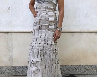 Designer Handmade Mermaid Skirt | Italian Cotton Party Skirt | Unique Formal Dress Skirt | Wedding Guest Skirt - ConceptBG