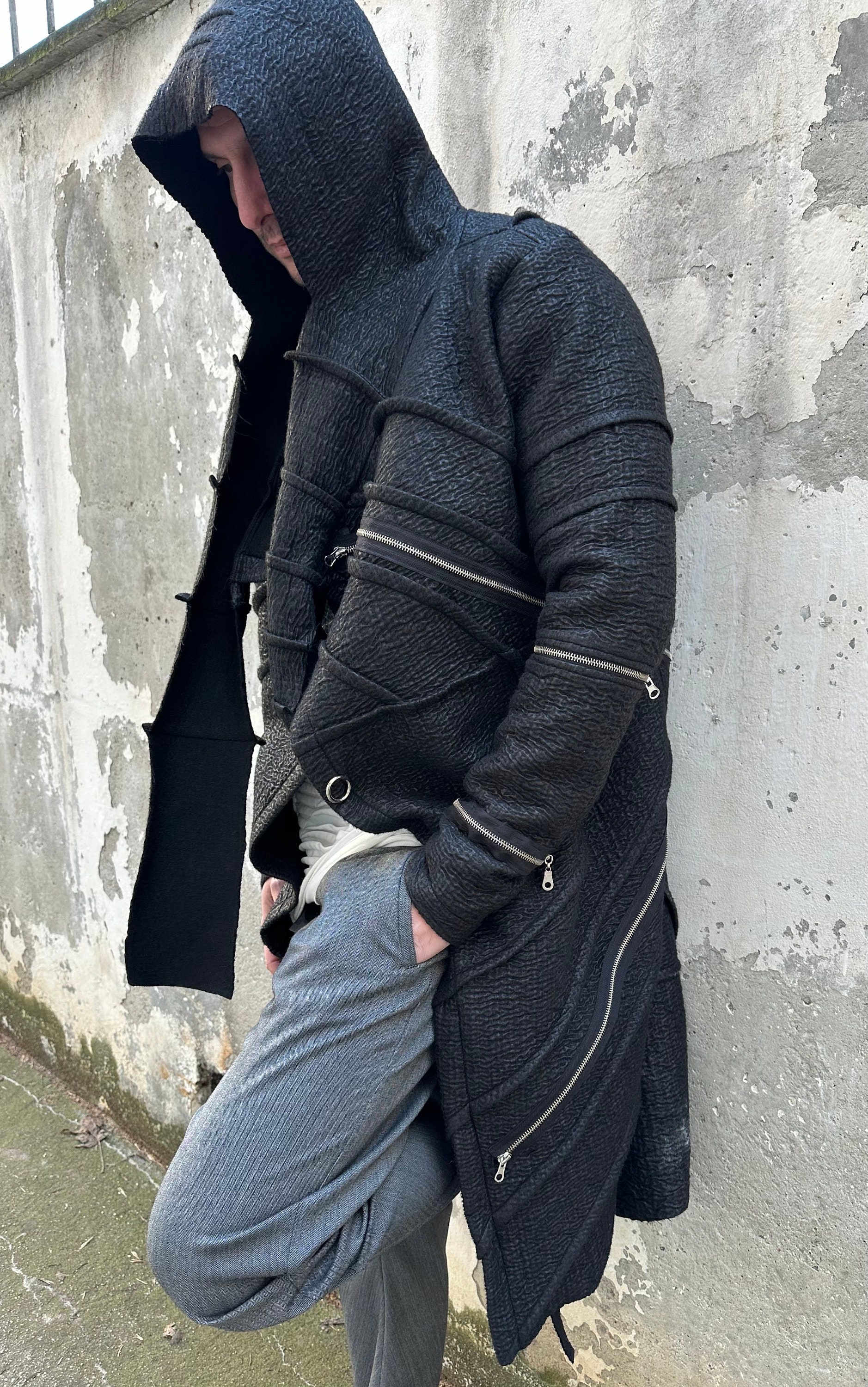 【2plan】Return tweed robe coat Tweed Robe - Etsy