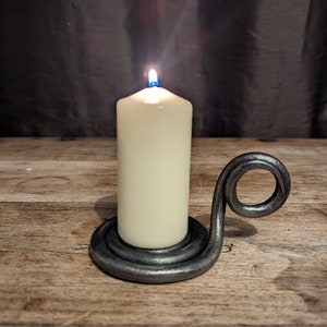 Handforged Candlestick Holder, Decorative Blacksmith Iron finish, Rustic Home Decor, Artistic Metal Candle holder