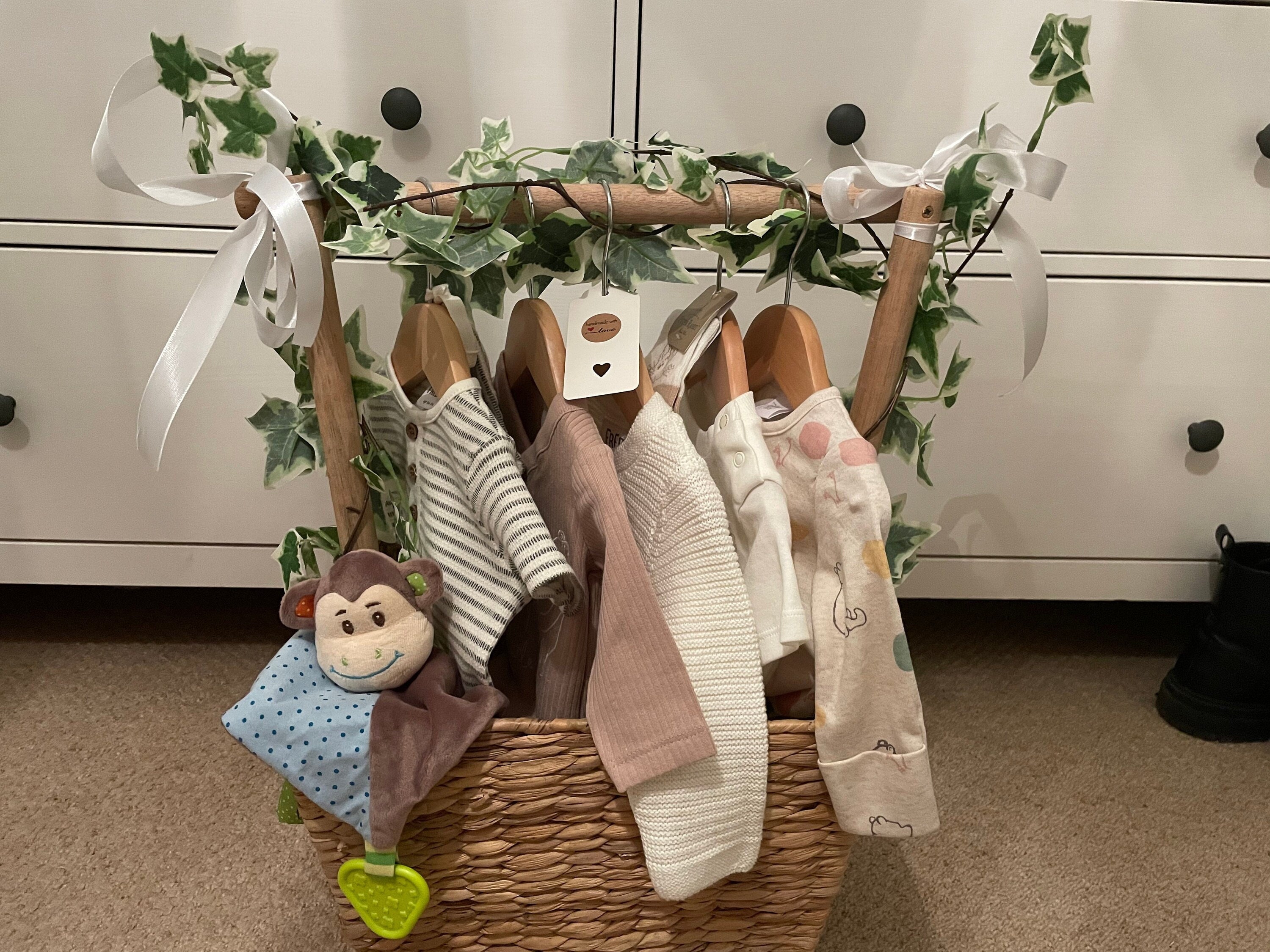 Luxury Baby Gift Hamper. Personalisable Gift. Baby Shower Hamper. New