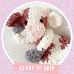 COW KRAAMCADEAU KNUFFEL large 45 cm, calf, cows, cow, baby, tuttel cloth, cuddle cloth, baby shower, Easter, handmade in the Netherlands
