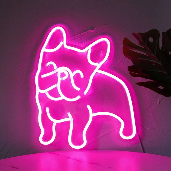 Bulldog Neon Lights Etsy