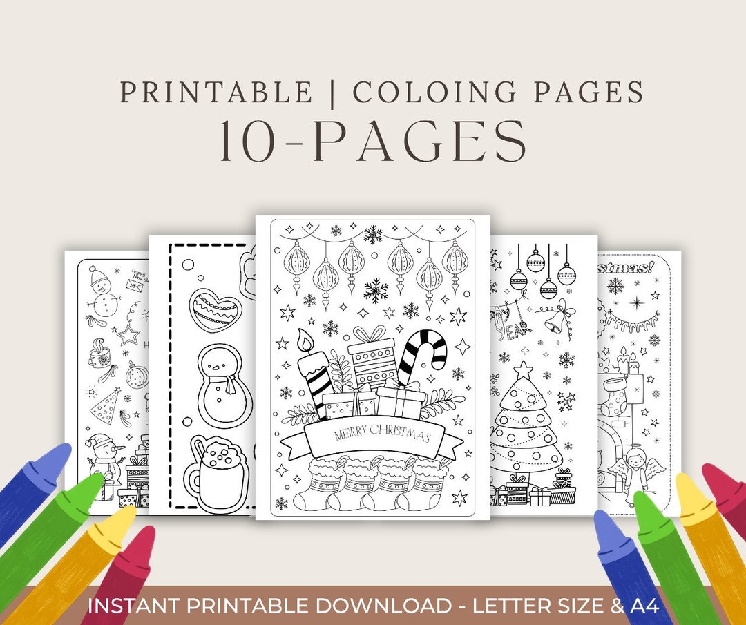 10 Christmas Coloring PDF Downloads for All Ages: Unleash Your Creativity This Holiday Season