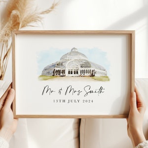 Hochzeit Ort Geschenk, Digital Aquarell Ort, digitale Illustration, Hochzeit Ort Zeichnung, digitaler Download, Hochzeitsgeschenk, Jubiläumsgeschenk