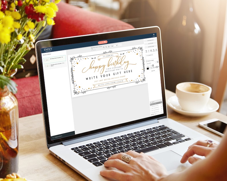 Editable Event Golden Ticket, Print at home Birthday Voucher, Digital Gift Voucher, Surprise Ticket image 4