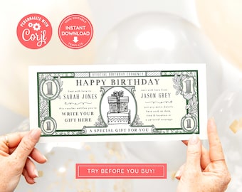 Editable Event Ticket, Print at home Birthday Voucher, Digital Gift Voucher, Surprise Ticket, Gift for him, Gift for her