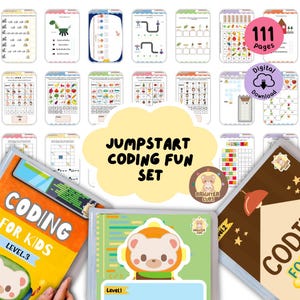 Kinder Coding Workbook Druckbare Kleinkind Aktivitäten Montessori Homeschool Ressourcen Vorschule Arbeitsblätter Kindergarten Kinder Lernmaterialien