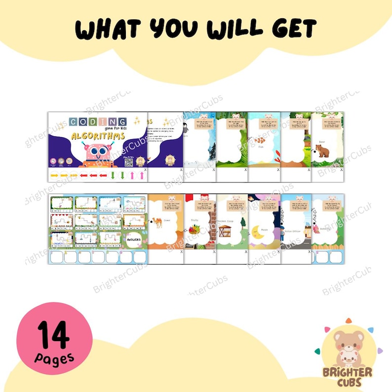 Coding Activity Printable: Algorithm Learning Game (digital Download ...