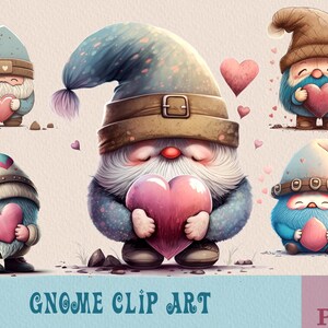 Gnome Clipart Bundle, Cute Gnome Clipart, Gnome Clipart, Gnomes png, Sublimation PNG Printable, PNG Bundle, clip art bundle