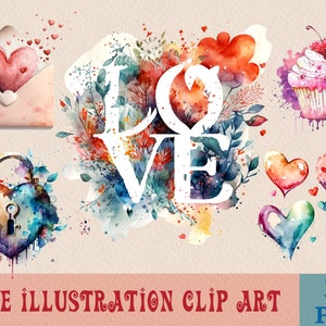 Love Clipart Bundle, Love Romance Clipart, Love Art png, Love Illustration Clip Art, Sublimation PNG Printable, PNG Bundle, clip art bundle