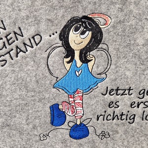 Filzshopper Rente Ruhestand Geschenk Einkaufstasche