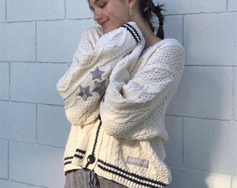 CARDIGAN | Cardigan de saison | Cardigan à motif lierre | Produits dérivés Swiftie | Esthétique non officielle brodée de haute qualité