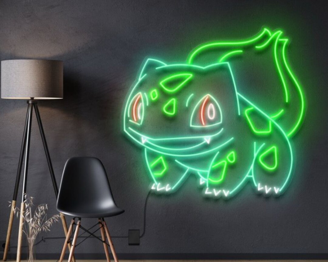 Bulbasaur Neon Sign, Pikachu Neon Sign, Anime Neon Sign, Custom LED ...