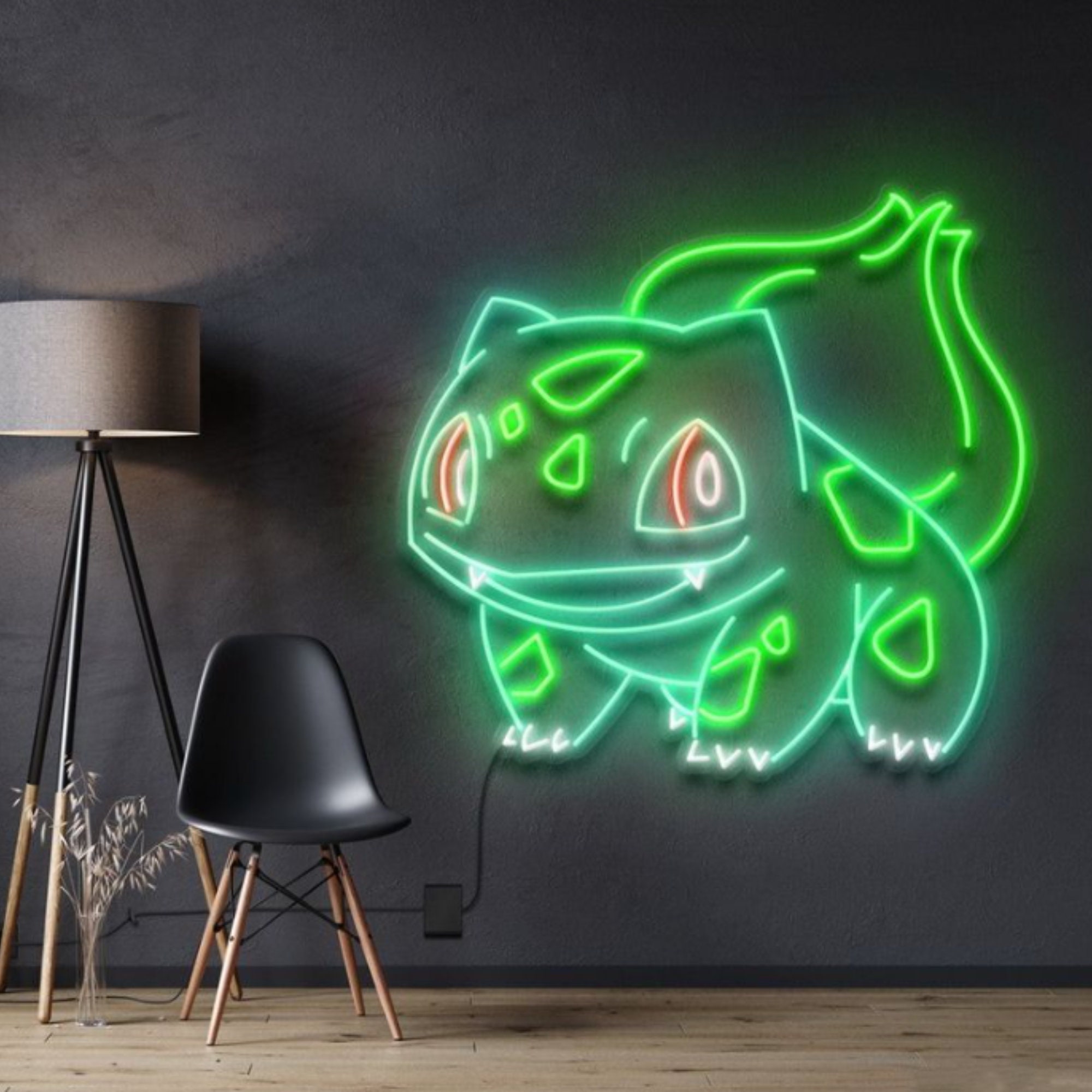 Bulbasaur Neon Sign, Pikachu Neon Sign, Anime Neon Sign, Custom LED Neon Signs, Bulbasaur