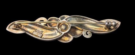 Original Fahrner Brooch in Silver, gold-plated - image 2