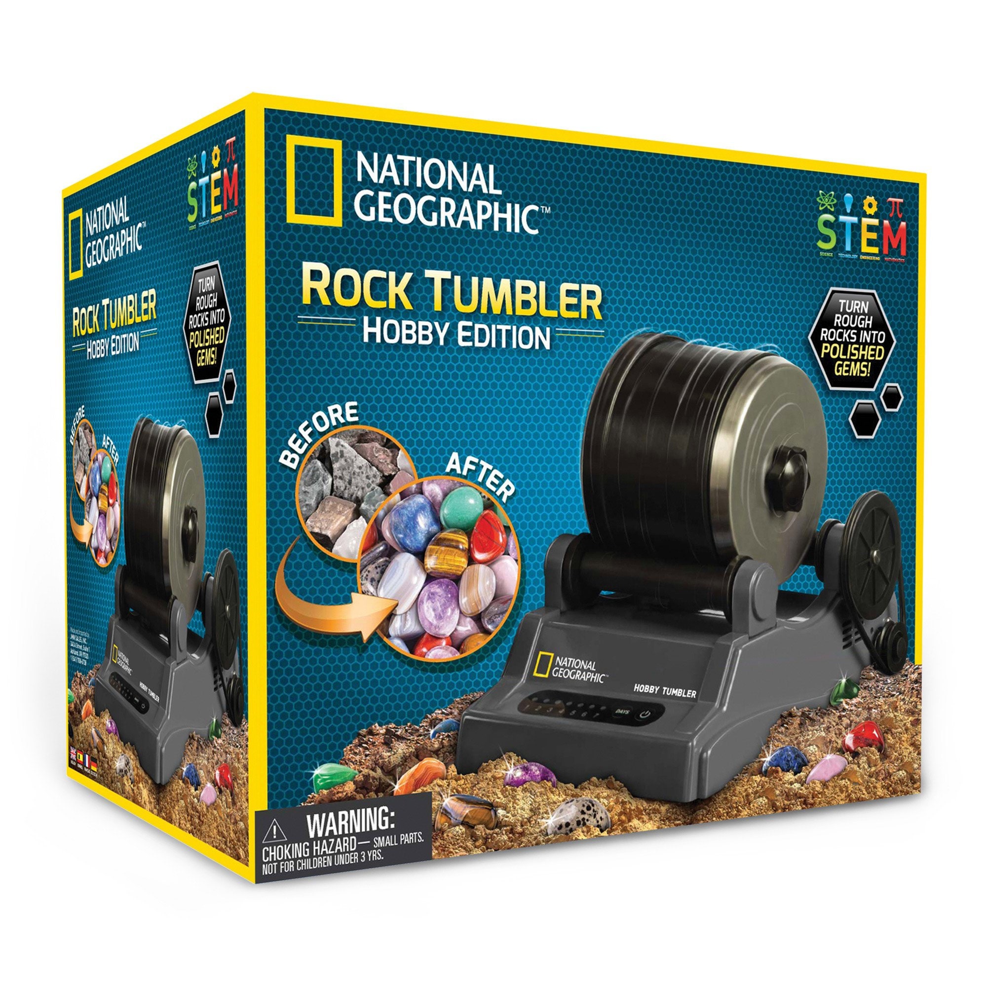 Starter Rock Tumbler Kit Rock Polisher for Kids and Adults