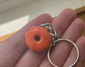 Pink Donut Keychain