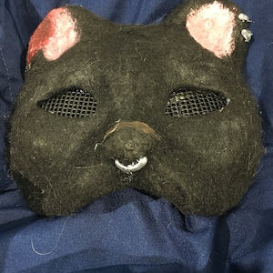 where to get a therian black fluffy cat mask｜TikTok Search