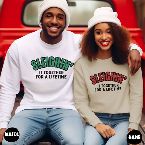Sleighin it shop christmas sweatshirt