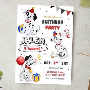 101 Dalmatians Print Dalmatian Printable 101 Dalmatians Poster Dalmatians  Printable Digital Print Birthday Gift Nursery Decor