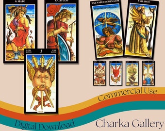 Sola Busca Tarot 1491 • Oldest Complete 78 Card Deck • Renaissance Alchemical Art • Rider Waite Origins • Large Historical Prints