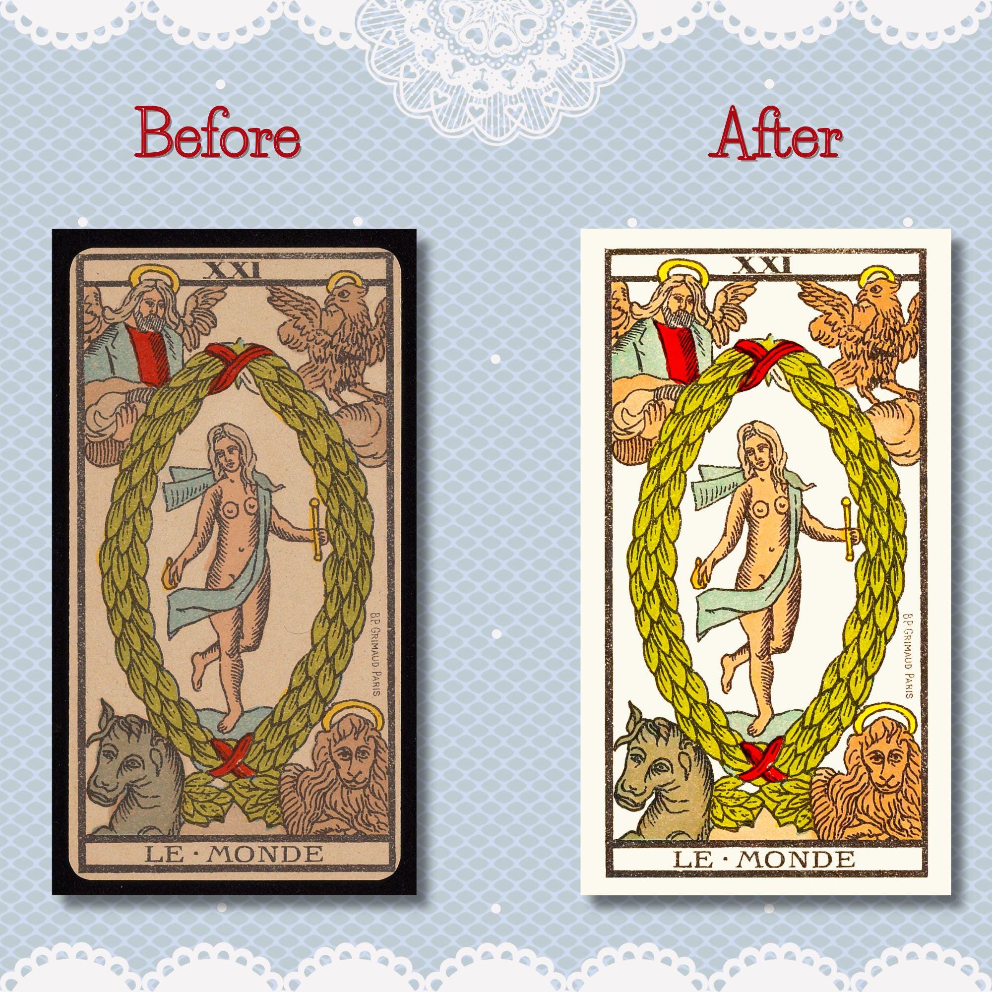 Jean Arnoult Tarot 1748 • Authentic Tarot of Marseille • the Gold