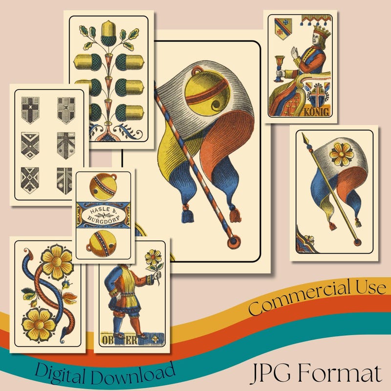 large-playing-card-decor-etsy