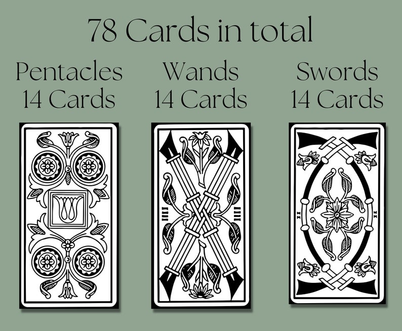 Printable tarot of Marseilles Black and White Tarot Card Deck, JPG &amp; PNG Formats transparent ...