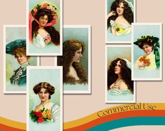 Lot De 22 Cartes Postales Vintage Pin Up - Période 1950 (L6130)