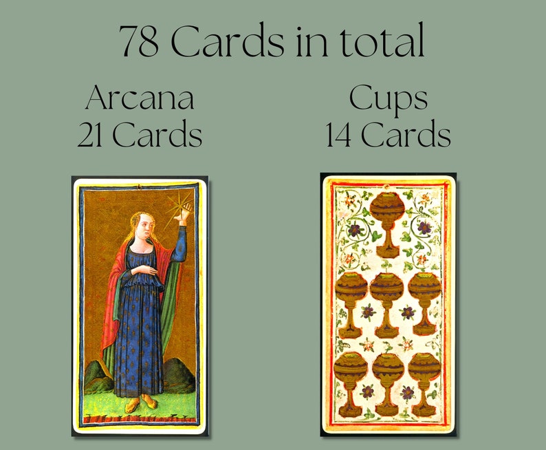 Printable viscontisforza Tarot Tarot Card Deck Etsy