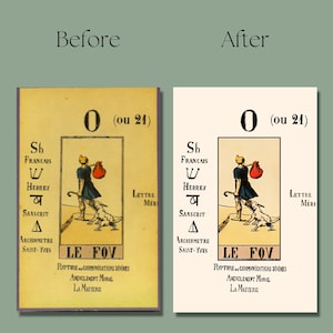 Cartas del tarot de los Arcanos Mayores con diseño "Papus" para imprimir, hoja de collage de cartas del tarot vintage, clip art del tarot, uso comercial, descarga instantánea imagen 7