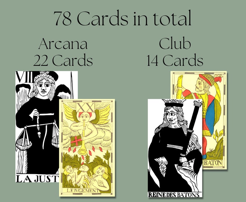 Printable Mini Tarot Card Deck Stickers, Black &amp; White and Color the ...