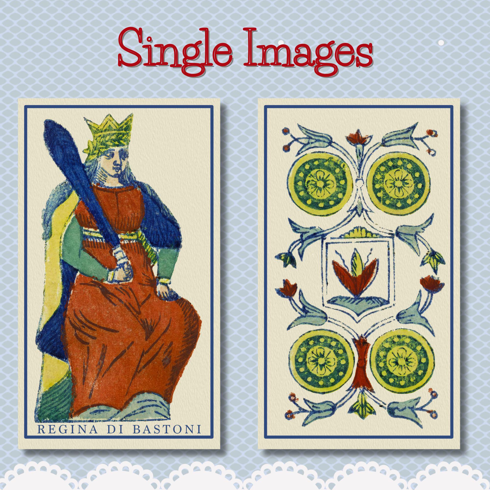 Piedmontese Tarot Deck • Vintage Italian Tarocchi • Tarocco