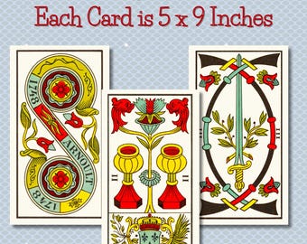 Nicolas Conver Tarot 1760 • Authentic Tarot of Marseille • the