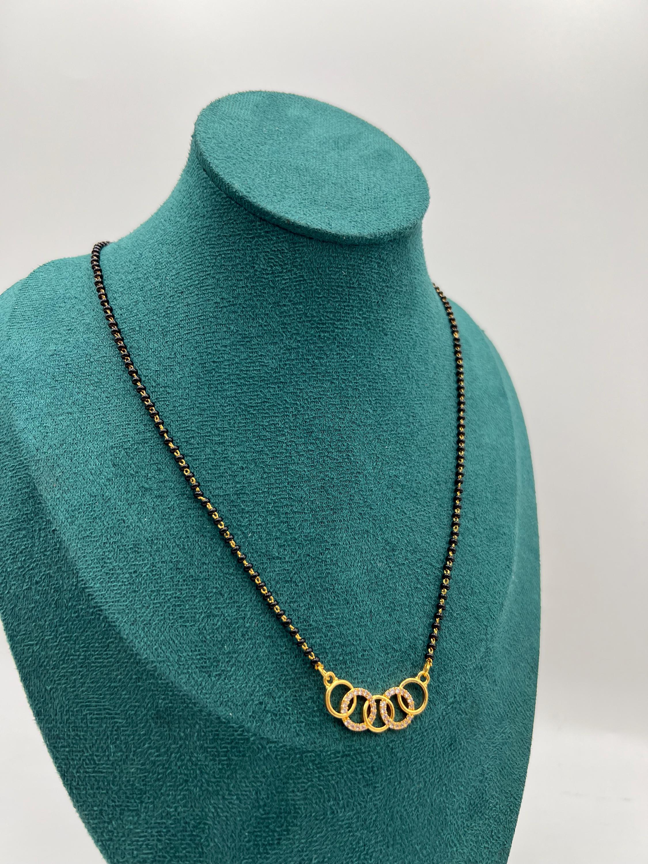 New Design 24k Gold Plated Mangalsutra - Etsy